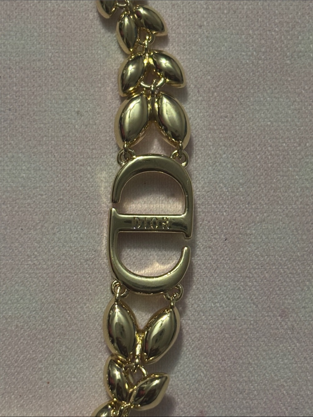 Dior Gold-tone Crystal CD Emblem Bracelet - Picture 5 of 5